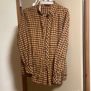 Orange black Outpost Makers flannel medium